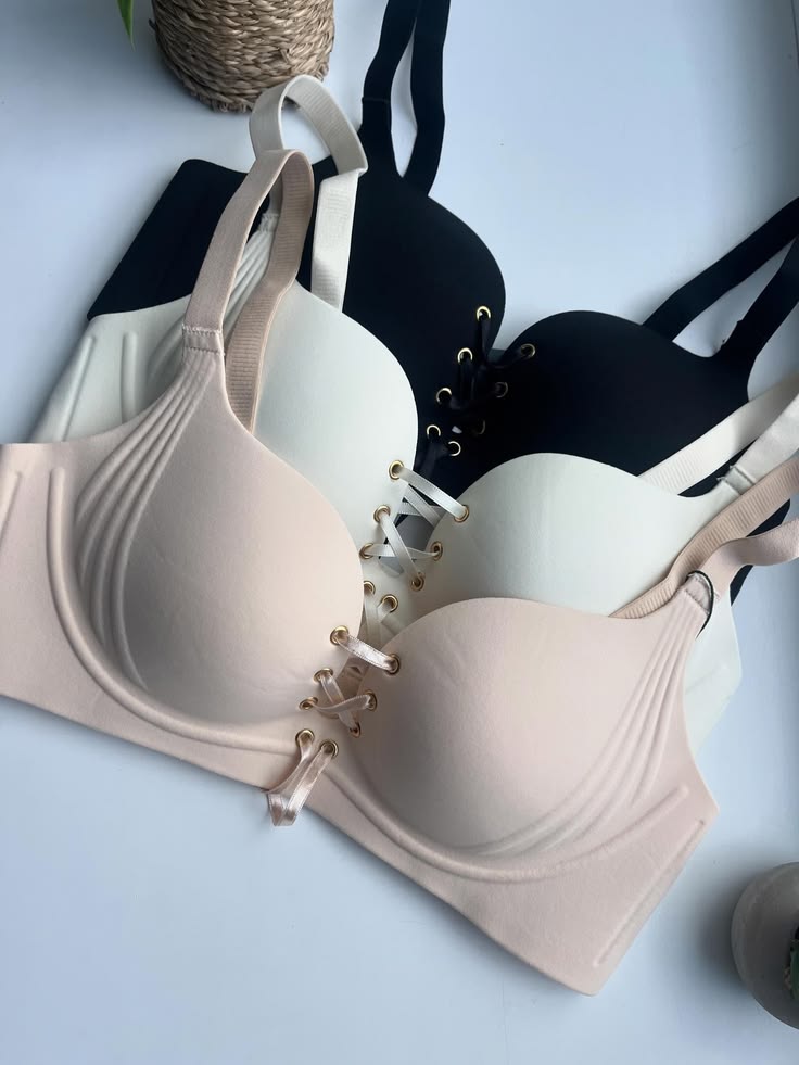 Front stripes bras set