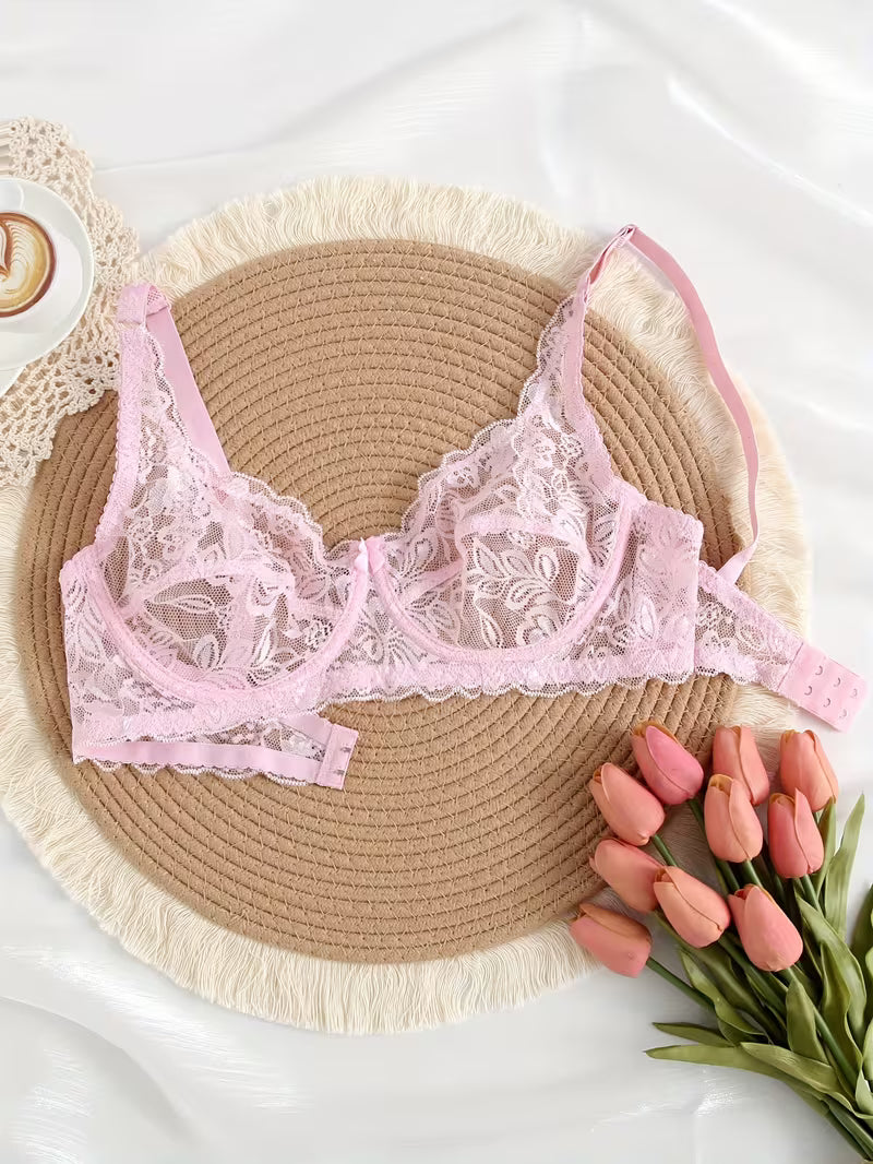 Sexy floral bras sets