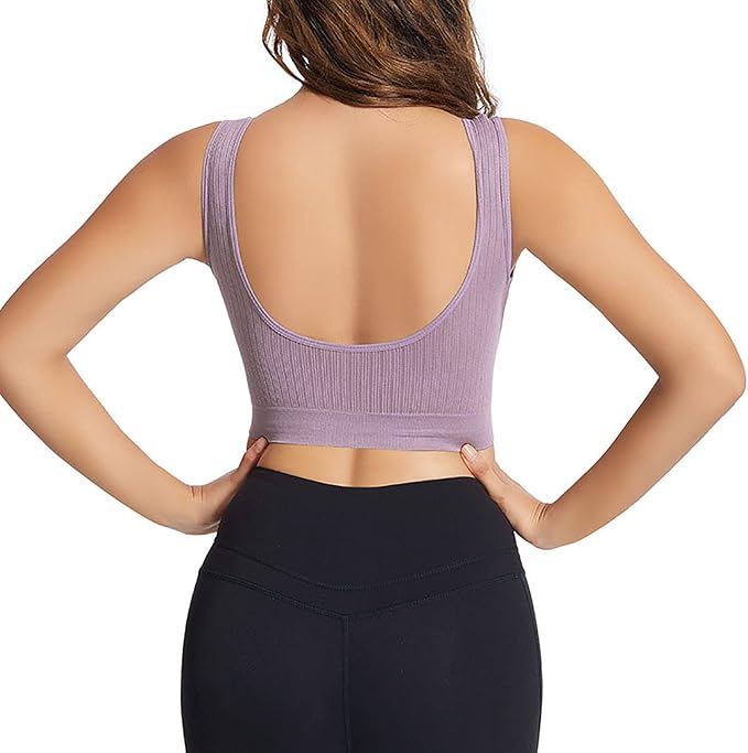 Women's Plus Bra Wrap No Rim Push Up Tube Top Yoga Fitness Sports S-5113258