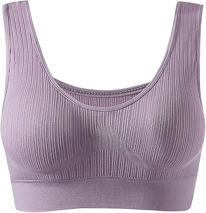 Women's Plus Bra Wrap No Rim Push Up Tube Top Yoga Fitness Sports S-5113258