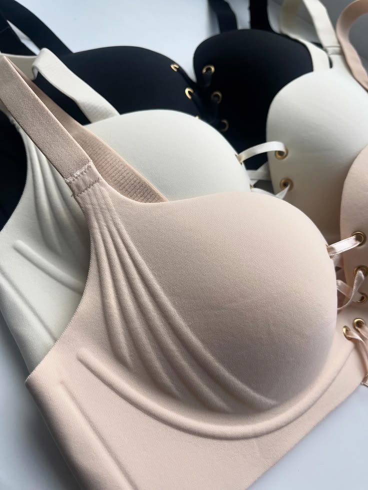 Front stripes bras set