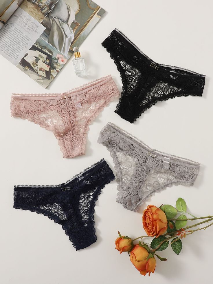 Half floral panties