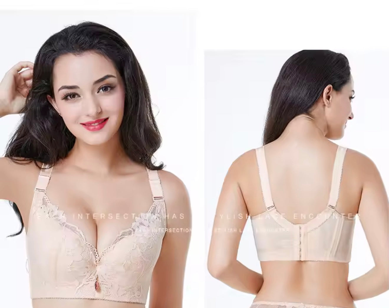 Intimate Anti-Gravity Push-Up Bra 6-Hooks Zero Bounce Bra