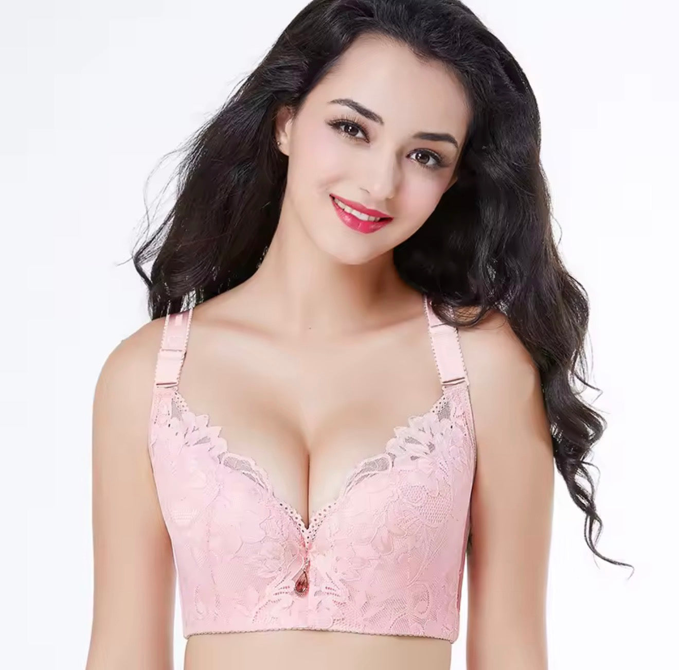 Intimate Anti-Gravity Push-Up Bra 6-Hooks Zero Bounce Bra