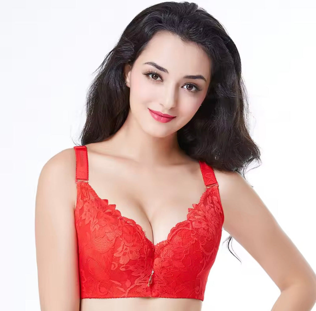 Intimate Anti-Gravity Push-Up Bra 6-Hooks Zero Bounce Bra