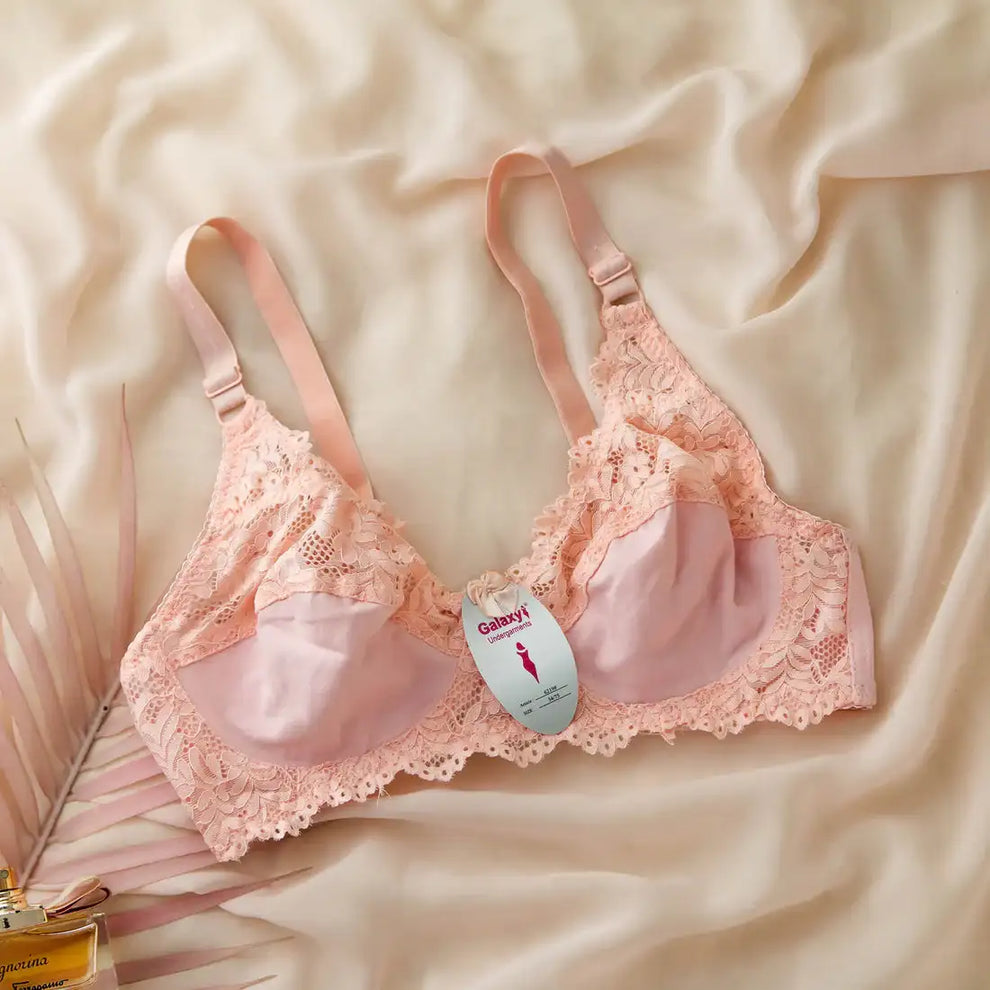 Wireless half net bra