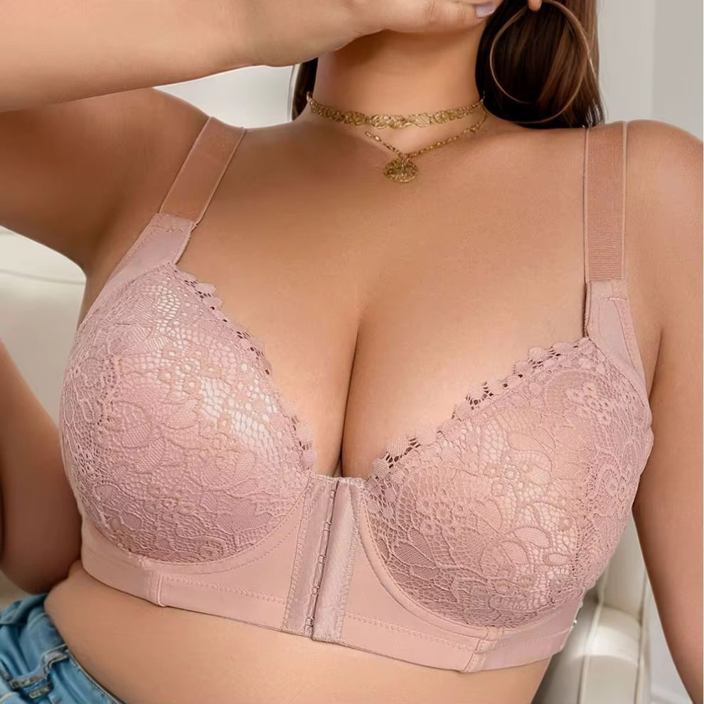 Front button open bra
