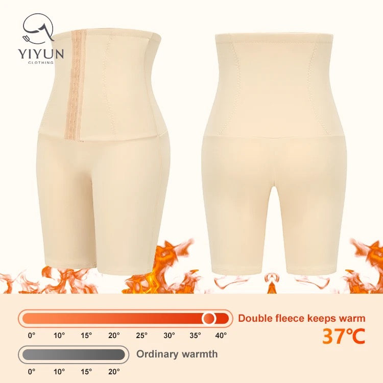 Easy button stripped body shaper