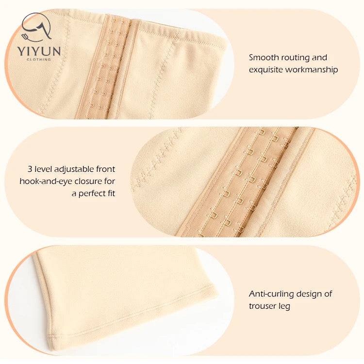 Easy button stripped body shaper