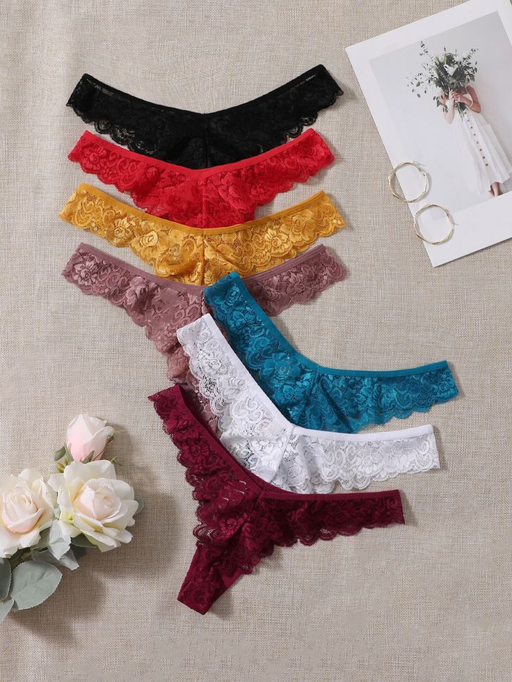 Half floral panties