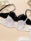 Half floral bras set