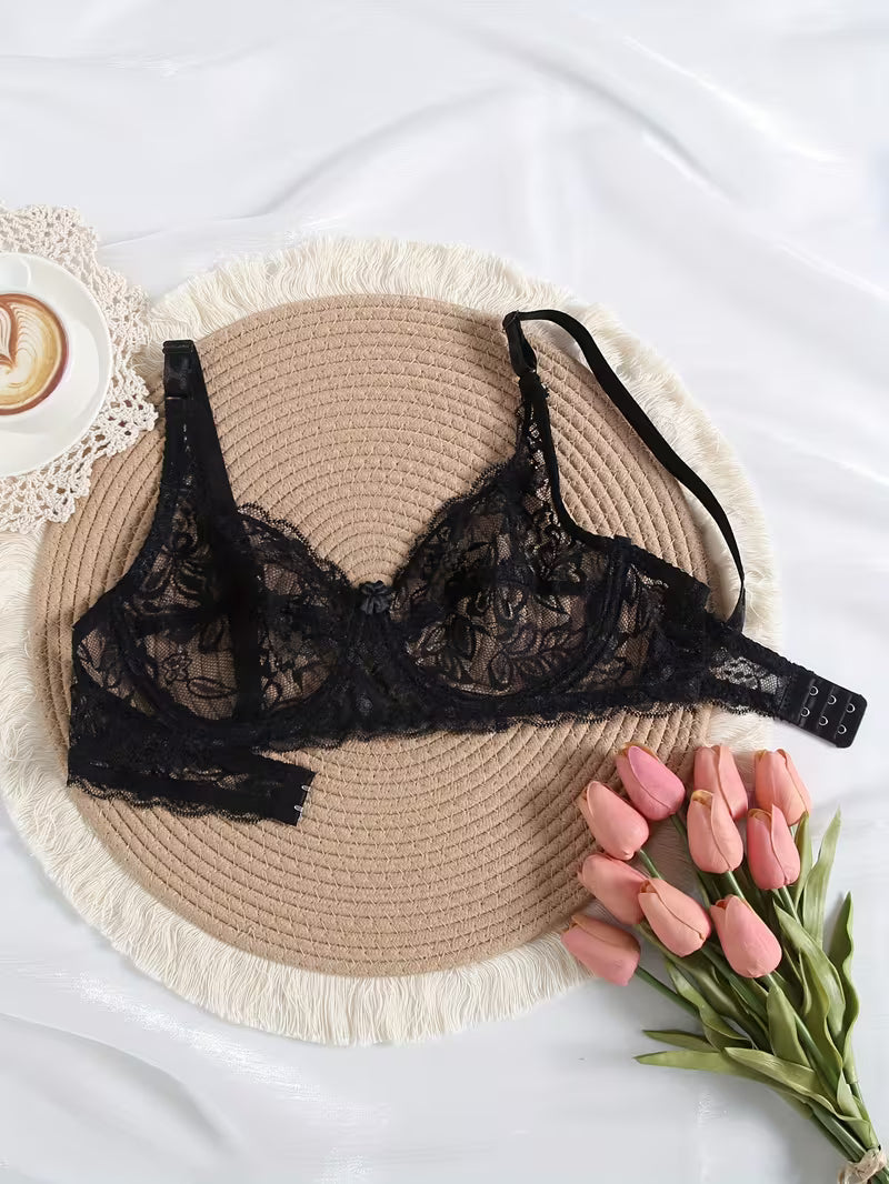 Sexy floral bras sets