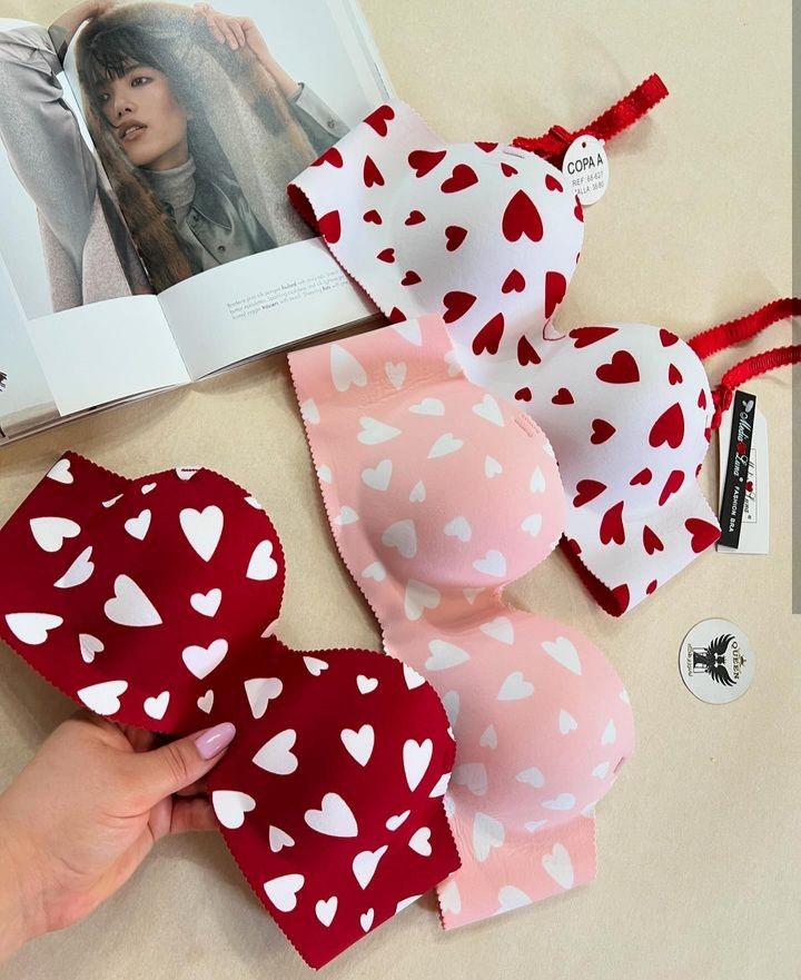 Cute kitty bras set