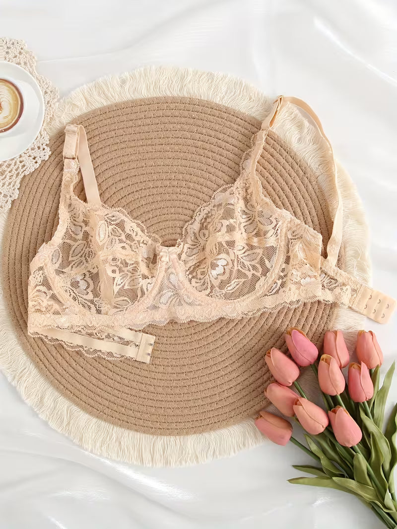 Sexy floral bras sets